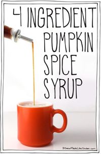 4 Ingredient Pumpkin Spice Syrup