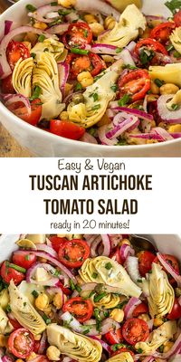 Tuscan Artichoke Tomato Salad