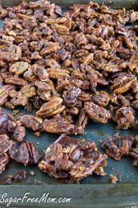 Sugar Free Sweet Candied Bourbon Pecans