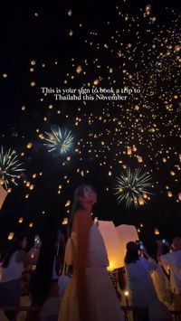 Yi Peng in Chiang Mai is a celebration of dreams taking flight. As thousands of lanterns illuminate the night sky, each one carries a wish, creating a breathtaking spectacle that feels like pure magic. It’s a moment where hearts connect, and dreams are set free. If you want to witness this heartwarming festival, we’re here to help you experience it all. Video credits to @/onericeplease on Instagram. #lanterns #aesthetic #uk #unitedkingdom #vacation #holiday #travel #summer #inspo #travlinspo #adventure #wanderlust #magical #places #shoppping #TravelGoals #bucketlist #Thailand #LanternFestival #TravelMagic #CulturalCelebration