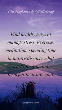 Inspirational Quote On Self-care & Well-being