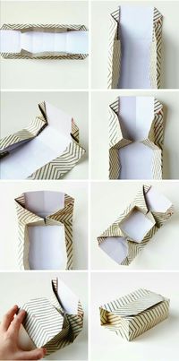 Photo tutorial inly for origami box and lid