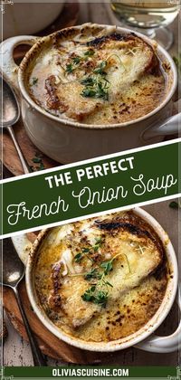 Best French Onion Soup, or Soupe à l’Oignon Gratinée, is a French classic that is guaranteed to impress! A rich and hearty soup, made with onions that are caramelized to perfection, topped with crusty bread and two types of cheese and then gratinéed until ooey-gooey, browned and completely decadent. Perfect for a romantic dinner for two or for an elegant dinner party!