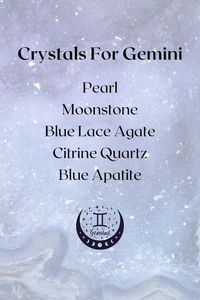 Healing crystals for the star sign Gemini