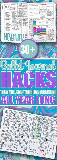 Jan 16, 2018 - Amazing bullet journal ideas that will help you keep your life organized all year long!