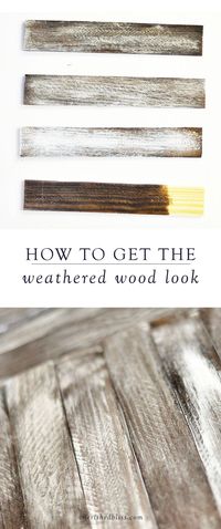 Using a rustic finish on your DIY projects will give your space a farmhouse-style look. Here, you will learn how to get the weathered wood look to add a special touch to your home decor. (scheduled via http://www.tailwindapp.com?utm_source=pinterest&utm_medium=twpin&utm_content=post22561170&utm_campaign=scheduler_attribution)