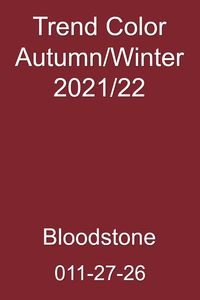 Bloodstone #aw21 #trends #color #wgsn