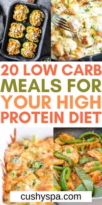 You can easily enjoy more healthy dinners on your low carb diet with these amazing low carb high protein meals. These high protein meal ideas are perfect to help you eat more nutritiously on your weight loss journey.