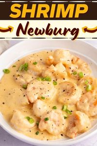 Shrimp Newburg is similar to Thermidor as both contain seafood and a creamy sauce. But this recipe uses sherry and calls for paprika instead of mustard.