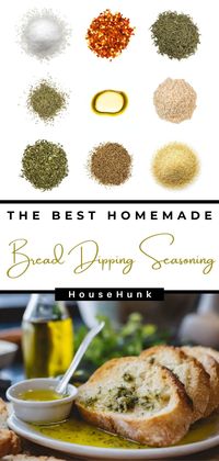 Add flavor to your bread with Homemade Bread Dipping Seasoning! This easy-to-make blend of herbs and spices mixed with olive oil creates a delicious dipping oil for fresh bread. Try it today!