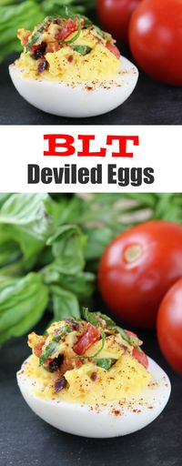 BLT Deviled Eggs are sure to be gobbled up!