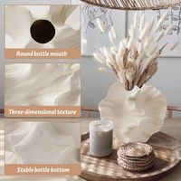 Amazon.com: Cream Color Ceramic Vase for Modern Home Decor, Ceramic Coral Flower Vase for Nordic Art Pampas Grass,Boho Decor Donut Centerpiece Vases for Coffee Table Office Bookshelf Living Room Decor（1PS） : Home & Kitchen