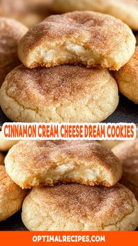 Get ready to fall in love with these Cinnamon Cream Cheese Dream Cookies! Soft, chewy, and bursting with cinnamon goodness, these cookies are the perfect balance of sweet and creamy. Whether you're baking for a cozy weekend treat or impressing guests at your next gathering, these cookies are sure to be a hit. Easy to make and impossible to resist—save this recipe now and bring some dreamy sweetness to your kitchen! #CookieLove #BakingInspiration #SweetTreats