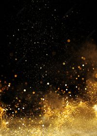 Black Theme Gold Granules Dust Background