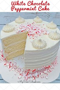 White Chocolate Peppermint Cake