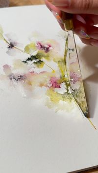 semi-abstract watercolour florals 💐 #watercolor #aquarelle #pigmentsandmood #looseflorals #watercolorflowers #canadianartist . . © 𝚌𝚘𝚙𝚢𝚛𝚒𝚐𝚑𝚝 Vinessa Redford @pigmentsandmood 2024.