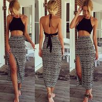 Sexy Printed two-piece dress