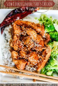 Slow Cooker General Tsao's Chicken