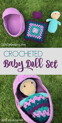 5 Little Monsters: Crocheted Baby Doll Set