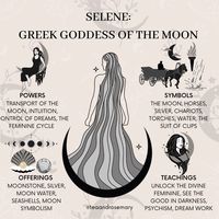 Tea & Rosemary☕️🌱 on Instagram: “Selene is a Greek goddess that represents the moon and with it, the very spirit of the divine feminine. She is the sister of Helios, the…”