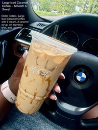 Try the perfect blend of caramel and espresso with McDonald’s Large Iced Caramel Coffee. Smooth, sweet, and with an extra shot for that kick! 

#McDonalds #IcedCaramelCoffee #CaramelLovers #CoffeeAddict #McCafe #IcedCoffee #Espresso #DrinkIdeas 