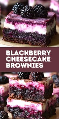 You’ll find joy in creating and sharing these Blackberry Cheesecake Brownies with those you love! 🍫🍇 These decadent brownies combine rich chocolate with creamy cheesecake swirls and a burst of fresh blackberry flavor. Perfect for dessert lovers, these brownies are ideal for family gatherings, parties, or a cozy treat.  📌 Pin this recipe to make indulgent blackberry cheesecake brownies that everyone will love!  #BlackberryCheesecakeBrownies #ChocolateLovers #BakingIdeas #DessertRecipes