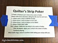 Quilter's Strip Poker! - Sylvia's Stitches