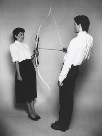 Marina Abramović and ULAY. Rest Energy. 1980 | MoMA