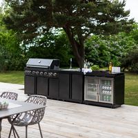 Myoutdoorkitchen.co.uk on Instagram: “Wisconsin from Myoutdoorkitchen Black Collection 🔥 An exclusive outdoor kitchen in stainless steel with an elegant anthracite finish.…”