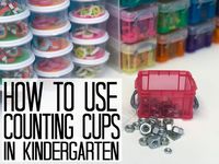 Counting Cup Math Mats - Differentiated Kindergarten