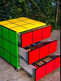 Rubik’s Cube side table