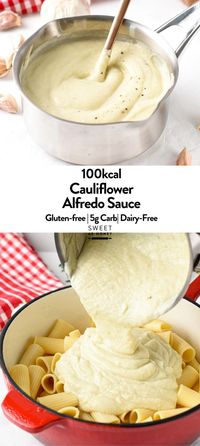 This Cauliflower Alfredo Sauce is a healthy, dairy-free Alfredo Sauce recipe made from cauliflowers florets.It’s a delicious low-carb vegan sauce for pasta or steamed vegetables.