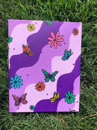 Butterflies and Flowers - Etsy UK -  #Butterflies #Etsy #Flowers Check more at https://ifoundaideas.com/paint/butterflies-and-flowers-etsy-uk/