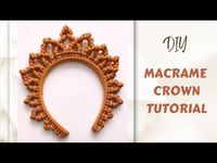 Macrame crown handmade tutorial