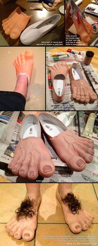 Hobbit Feet Process by ~deeed on deviantART (OMG!)