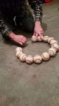 How to Make a Baseball Wreath for Your Front Door