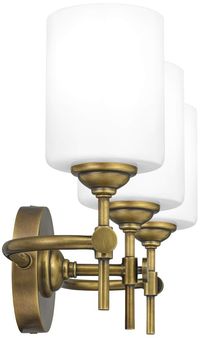 Quoizel Aria 22 1/2" Wide Weathered Brass 3-Light Bath Light - #85H03 | Lamps Plus