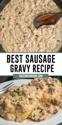 Looking for a classic comfort food breakfast? Try this easy Sausage Gravy recipe! Made with simple ingredients in one skillet, it's the perfect creamy and flavorful gravy to serve over biscuits. Ready in just 15 minutes!