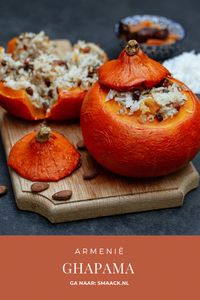 Authentic Armenian recipe for Ghapama (stuffed pumpkin)