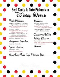 Best Spots to Take Pictures in Disney World + FREE Printable Planning Sheet