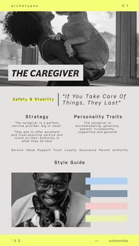 The caregivers are big on service and value assurance, even if it means sacrificing their own interests, which is best to be avoided! Actually, many business owners I created the branding for strive to be the best example of the caregiver archetype, incorporating loyalty, friendliness and assurance into their service. #branding #brandarchetype #smallbusinessbranding