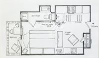 5 Studio Apartment Layouts that Work — Renters Solutions | apartmenttherapy.com