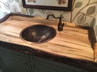 Logan Wood Works | Live-Edge Vanity Top