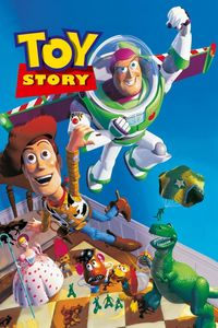 1995 Toy Story Movie Poster Print Woody Buzz Lightyear Andy Rex Disney Pixar 🍿 | eBay