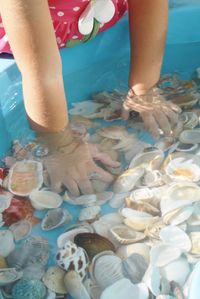 Shells and Water Toddler Play