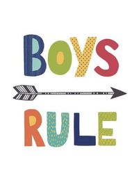 size: 12x9in Art Print: Boys Rule by Lisa Nohren :