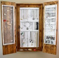 diy jewelry wall cabinet - Google Search