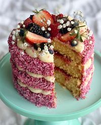 Raspberry and Coconut CakeDelish UK