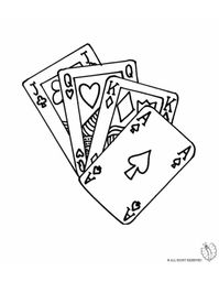 Disegno: Carte da Gioco. Disegni da colorare e stampare gratis per bambini. Puoi stampare, scaricare il disegno o guardare gli altri disegni simili a questo. disegnidacolorareonline.com.