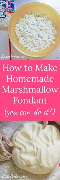 How to Make Homemade Marshmallow Fondant